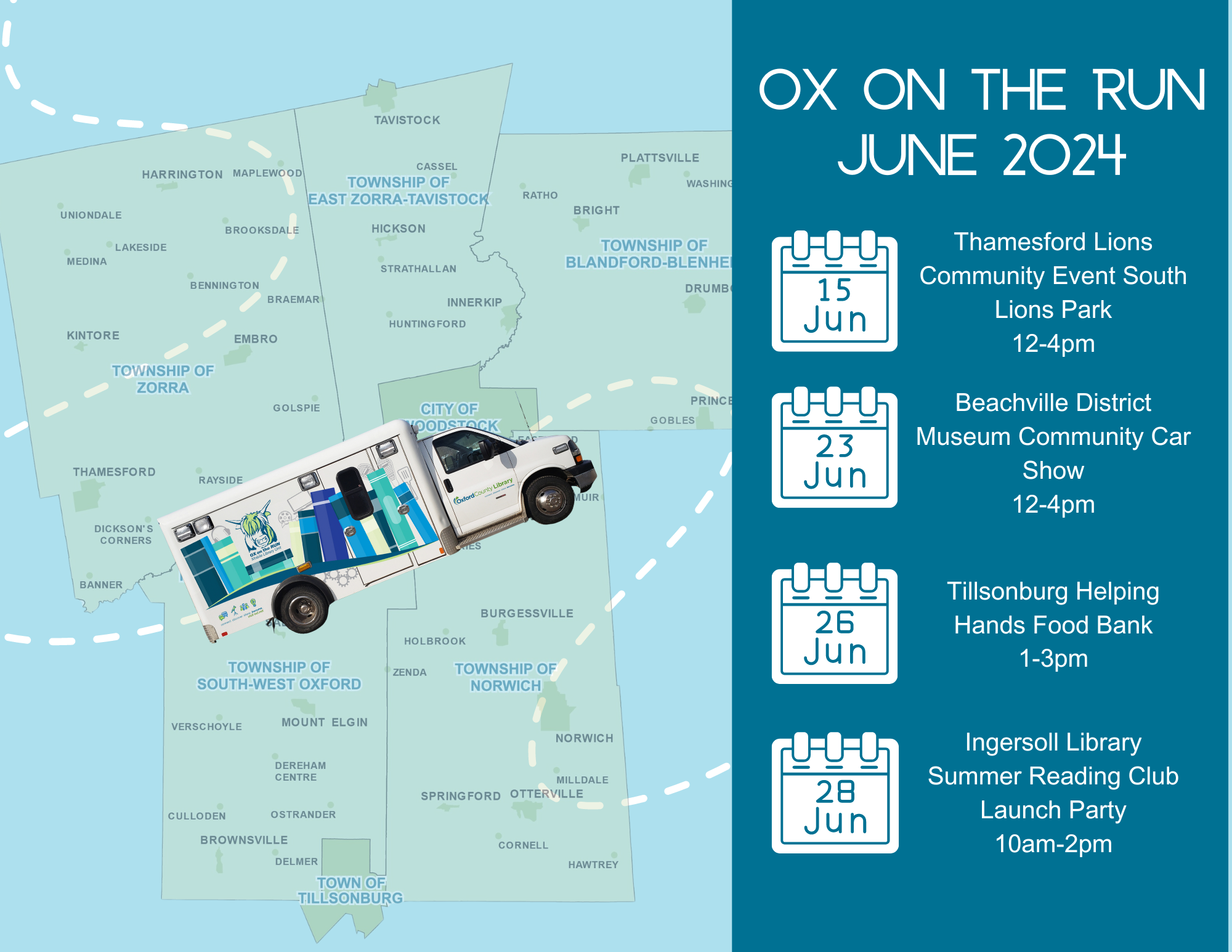 Ox on the Run June Calendar