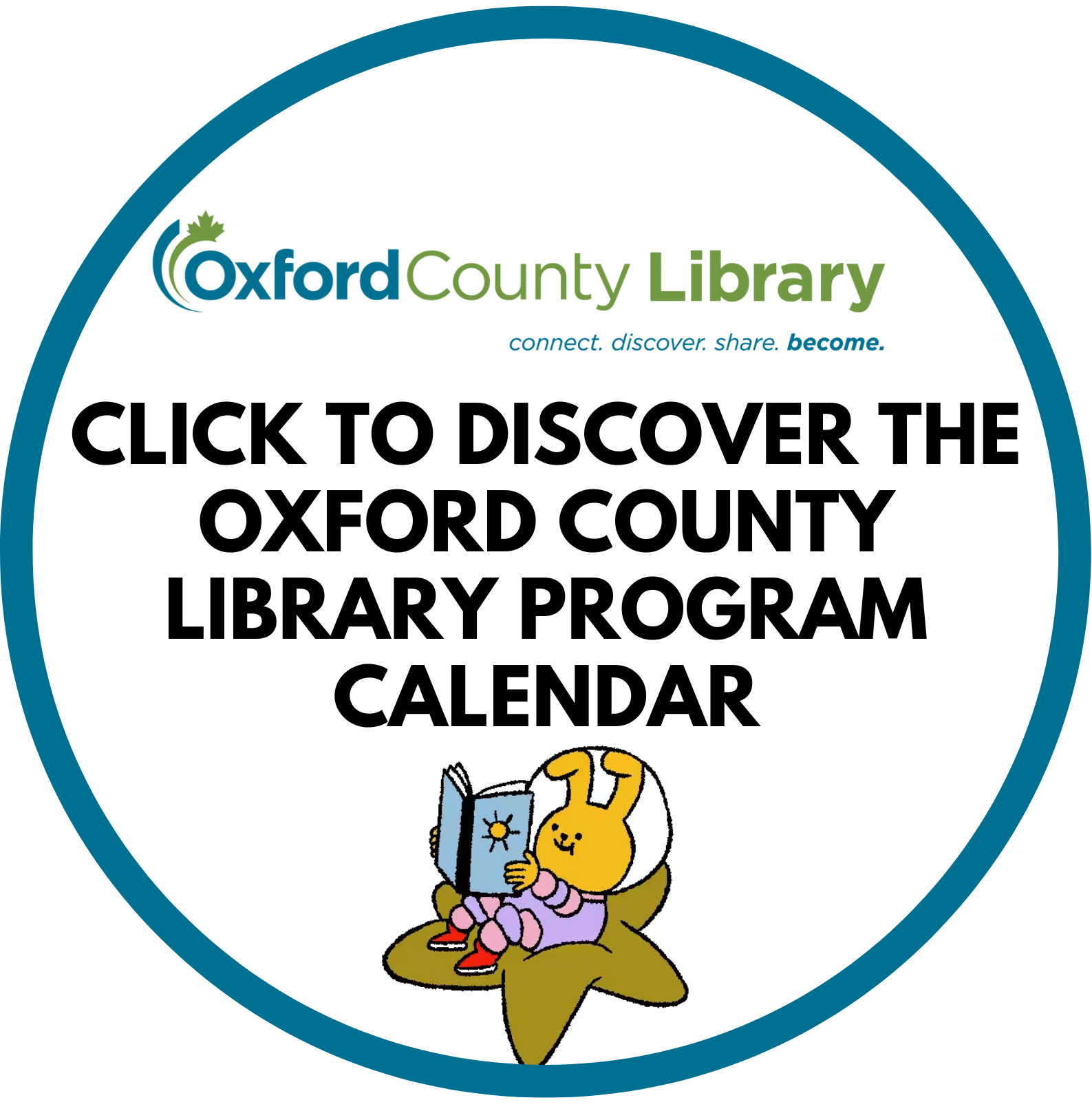 Click here to discover the Oxford County Library program calendar