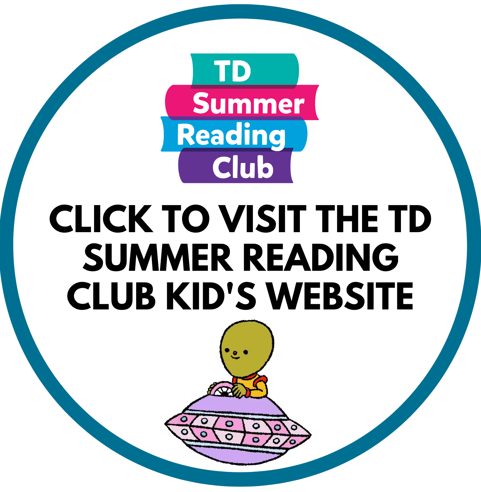 Click to visit the TD Summer Reading Club Kid's Website