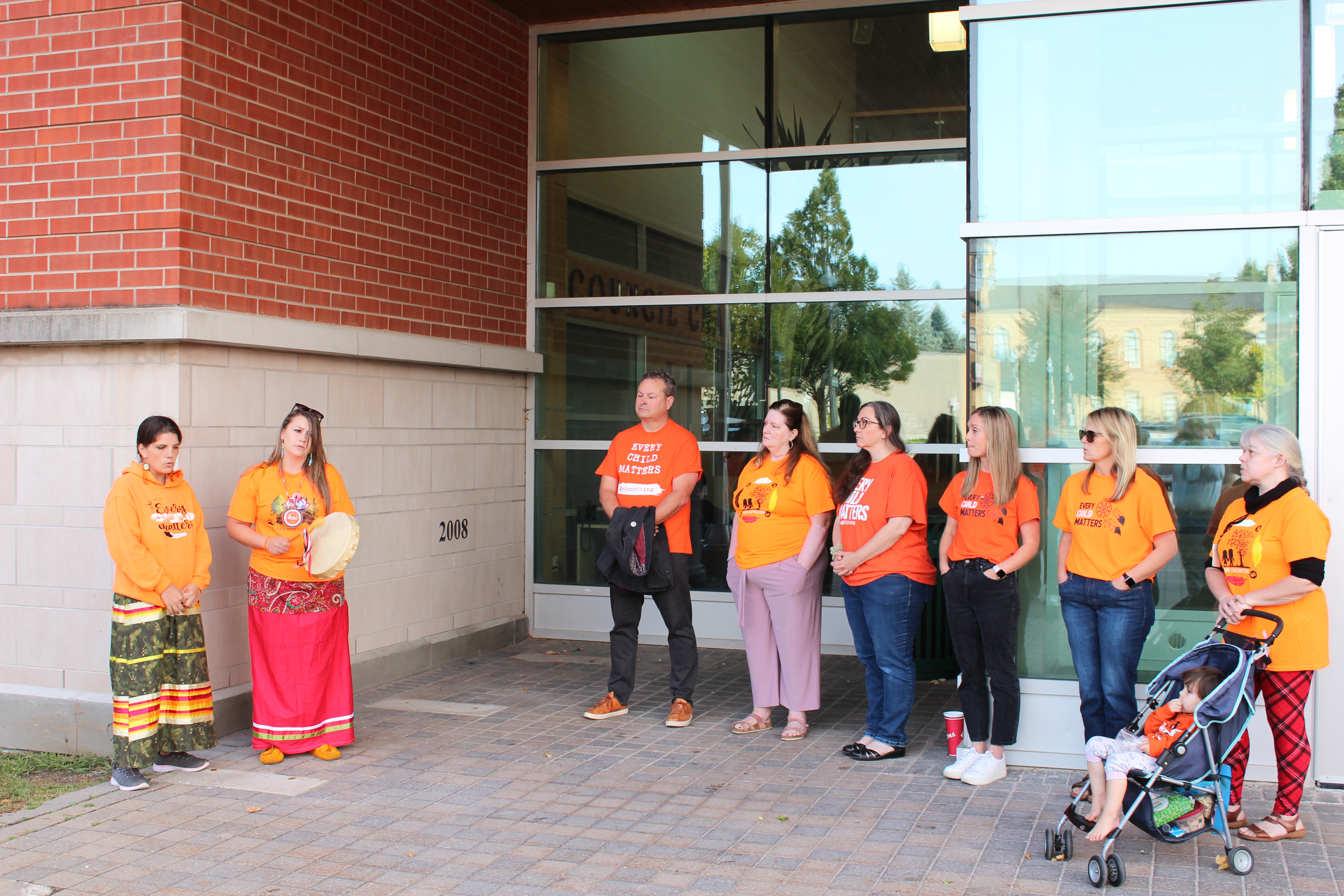 NDTR flag raising drumming ceremony