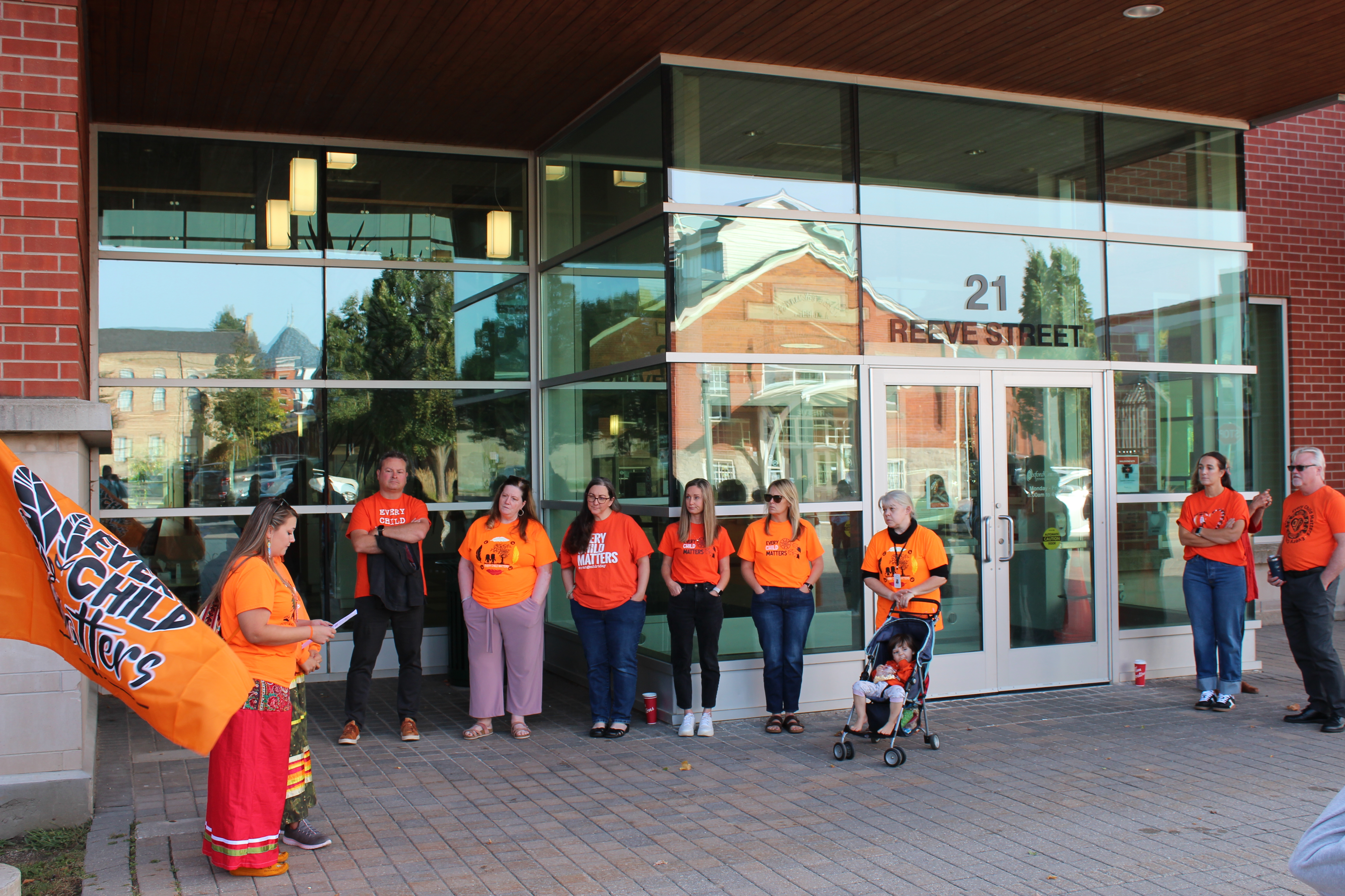 NDTR flag raising event group photo