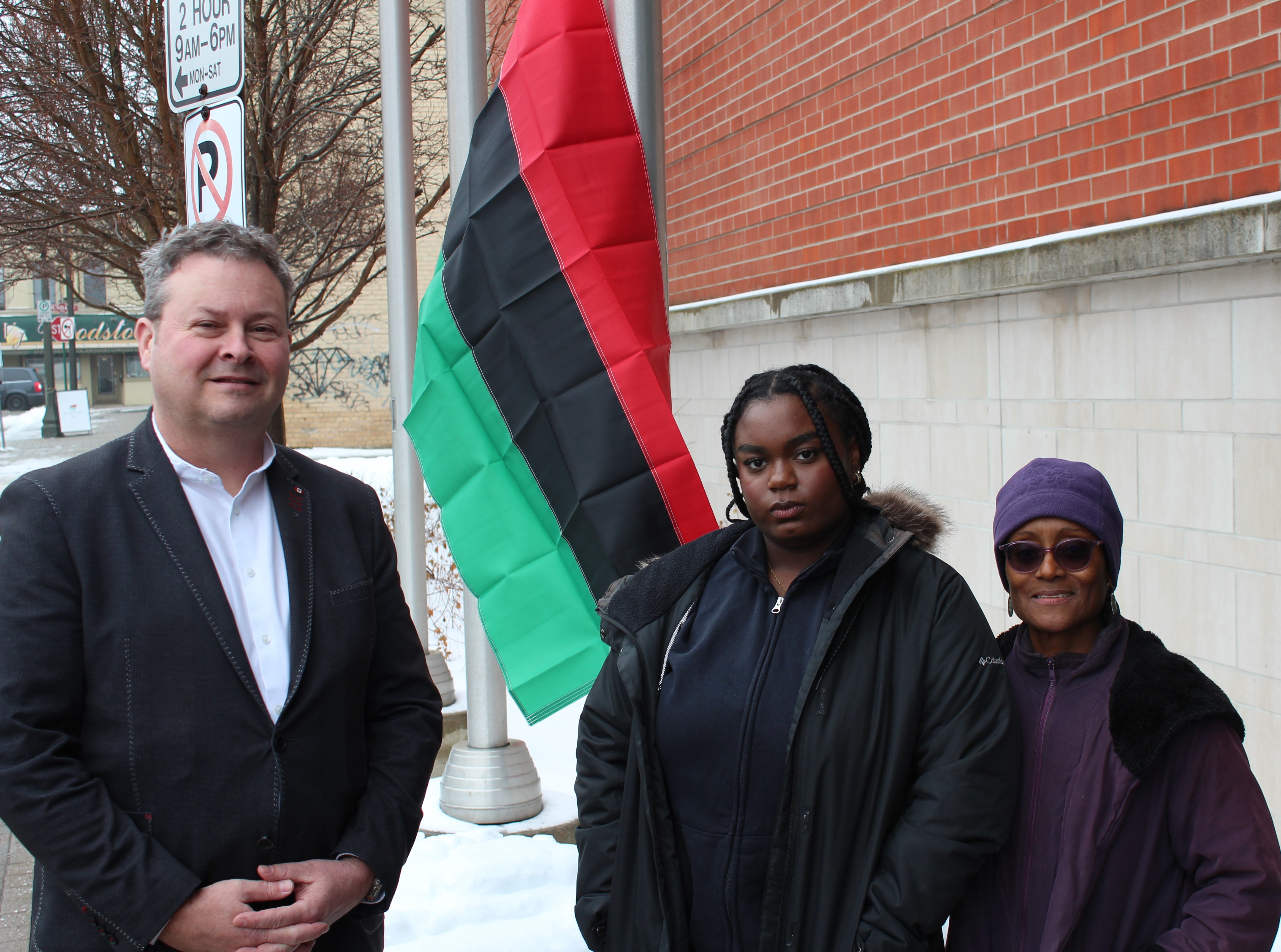 Black History Month flag raising