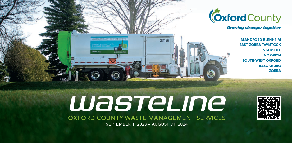 Front cover of the 2023-2024 Wasteline calendar