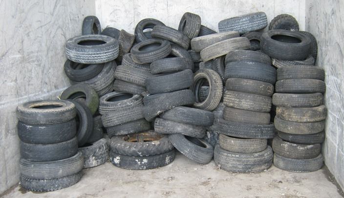 pile of tires